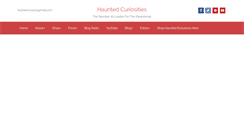 Desktop Screenshot of hauntedcuriosities.com